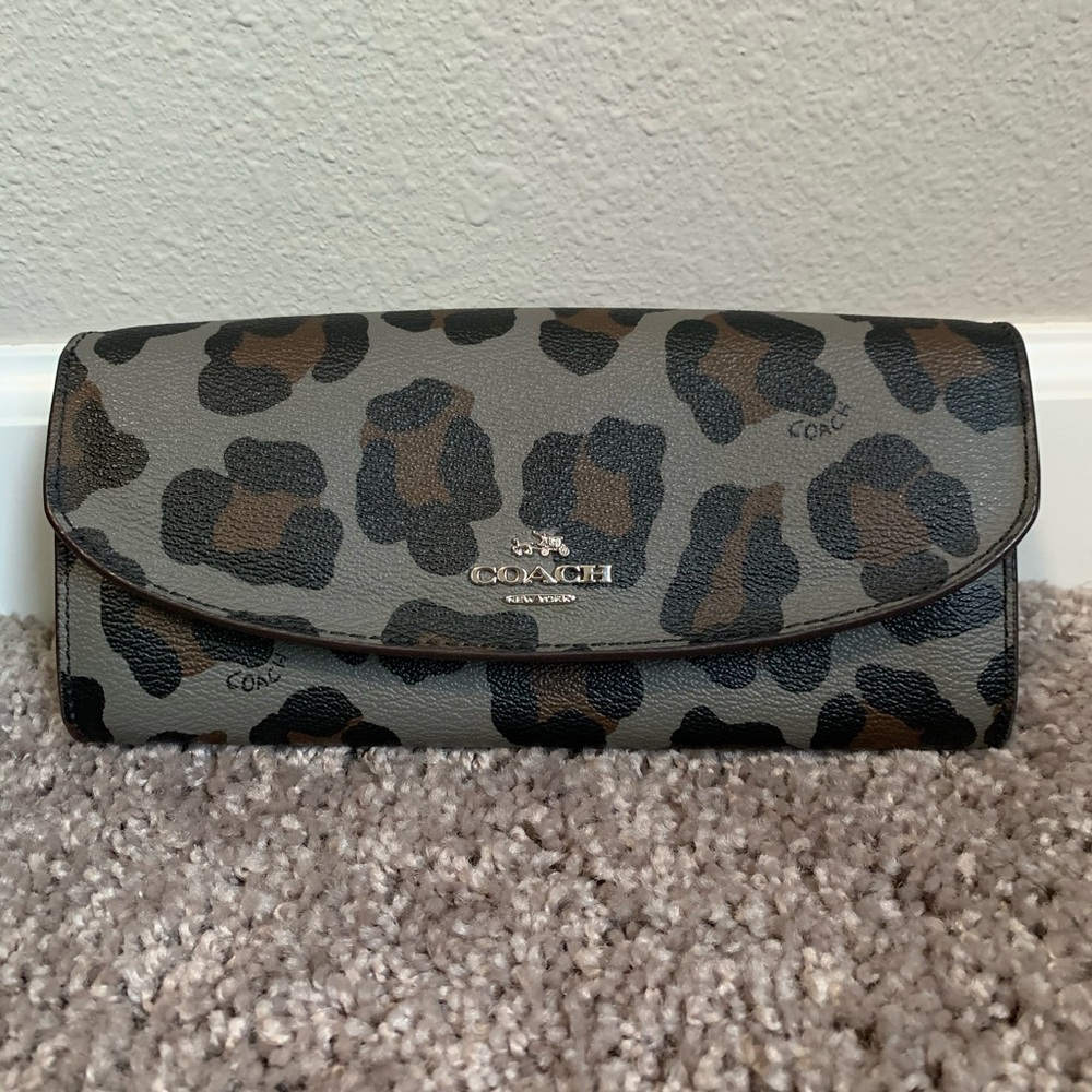 Coach Coated Canvas Slim Wallet